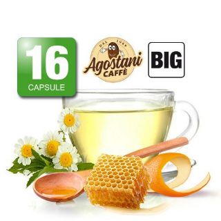 Visualizza i dettagli per 16 Capsule bevanda Camomilla Miele e Arancia Agostani Big Compatibili Nescafé Dolce Gusto 16 Capsule bevanda Camomilla Miele e Arancia Agostani Big Compatibili Nescafé Dolce Gusto