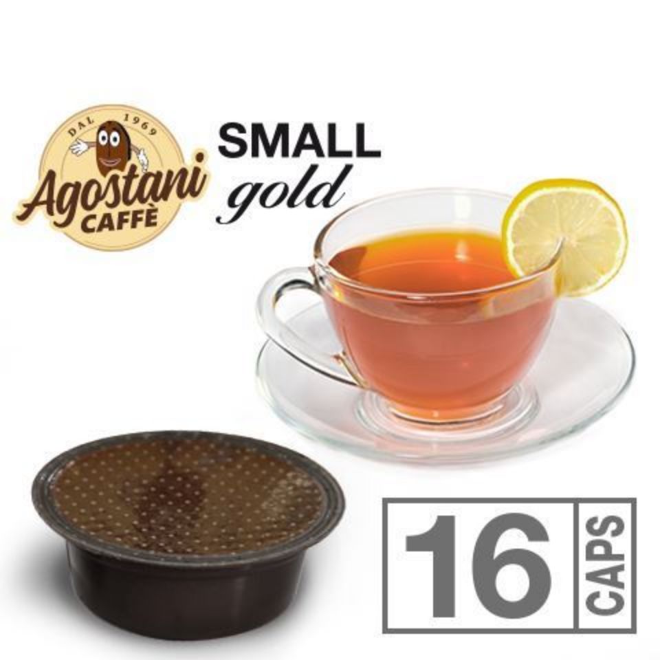 Immagine di 16 capsule thè al limone Agostani SMALL GOLD compatibili Lavazza a Modo Mio