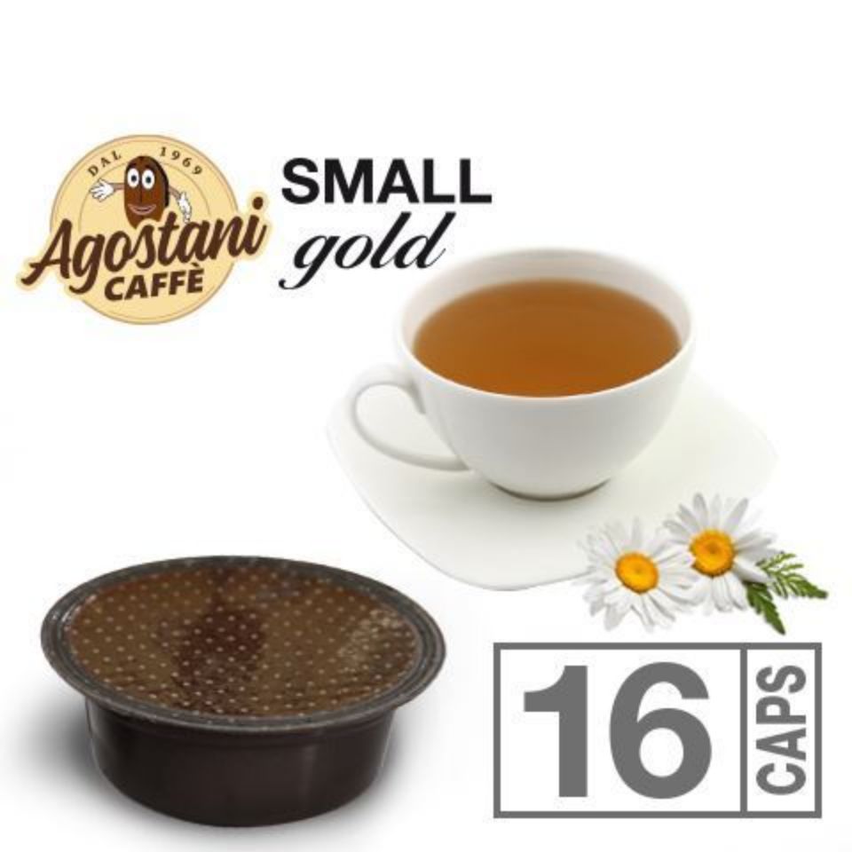 Immagine di 16 capsule Camomilla Agostani SMALL GOLD compatibili Lavazza a Modo Mio