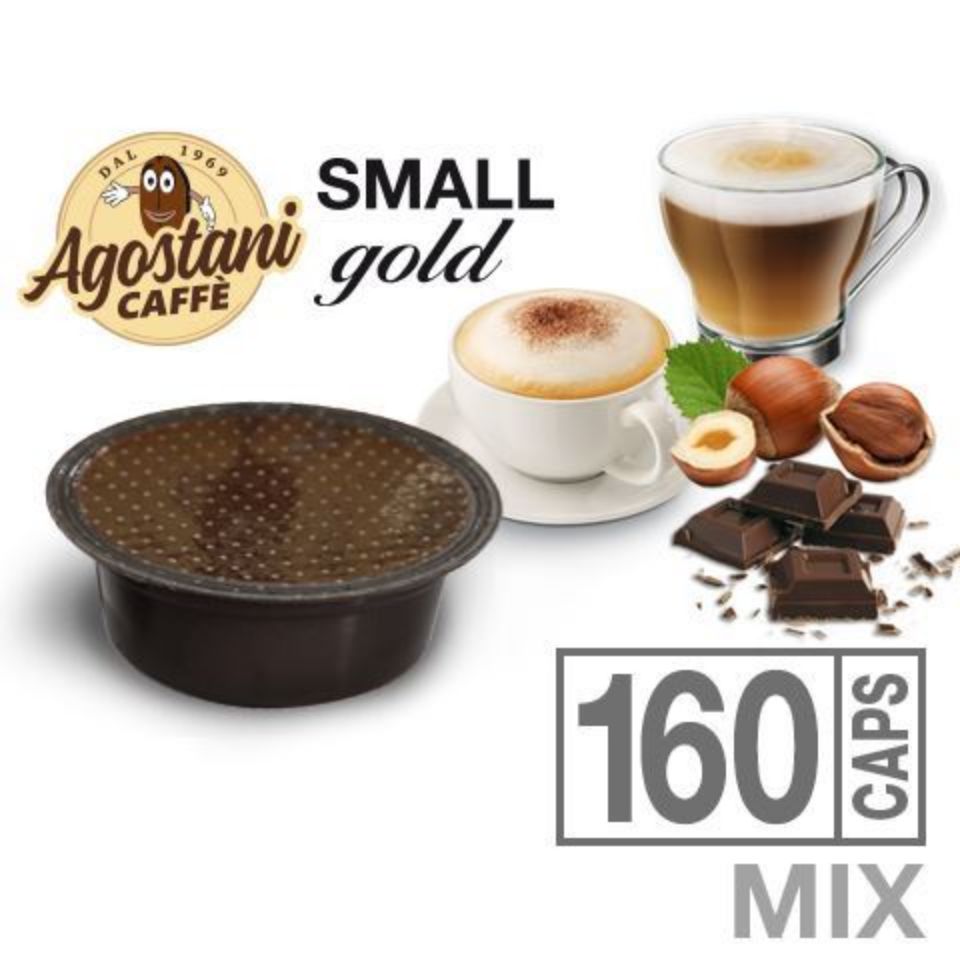 160 capsule Miste solubili Agostani Small Gold compatibili Lavazza A Modo  Mio