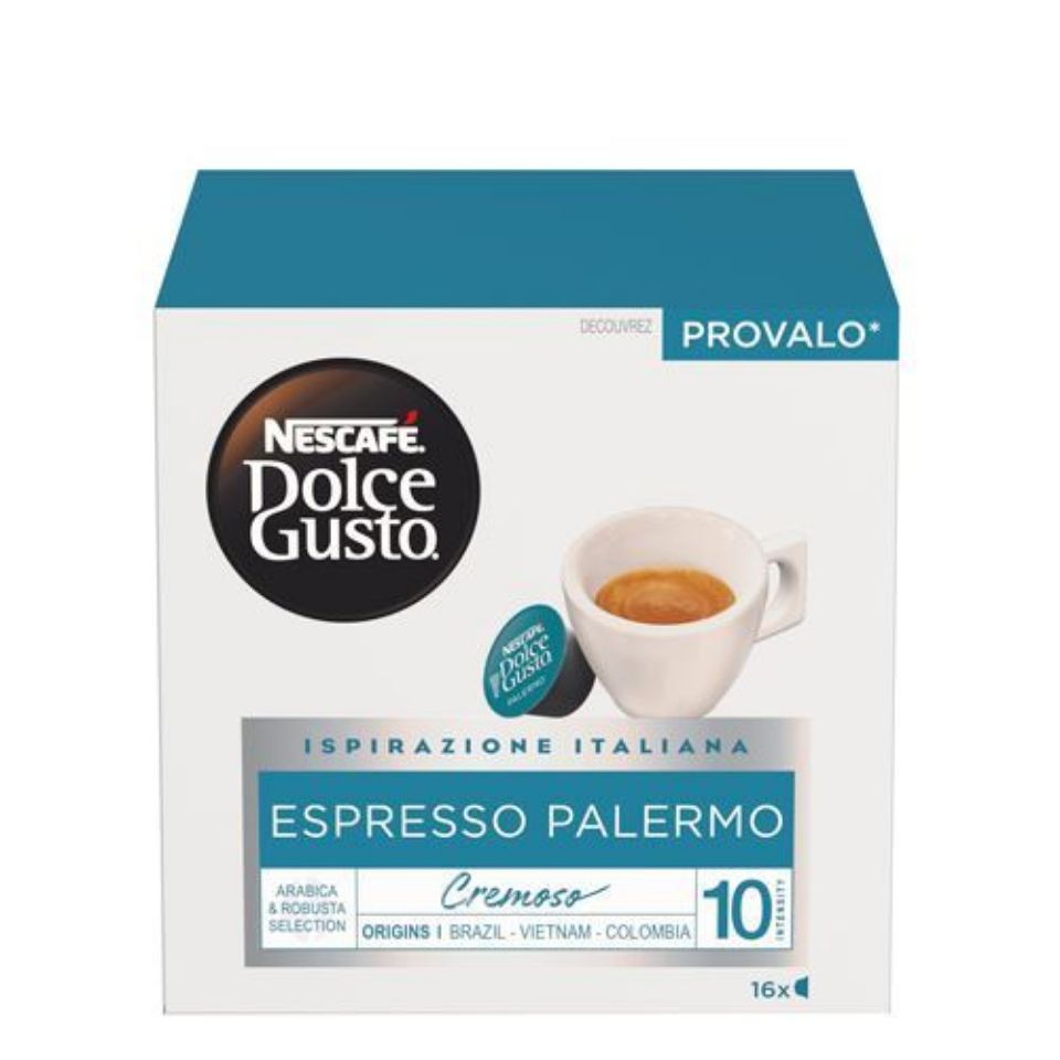 Immagine di 96 Capsule Espresso PALERMO Nescafé Dolce Gusto Ispirazione Italiana