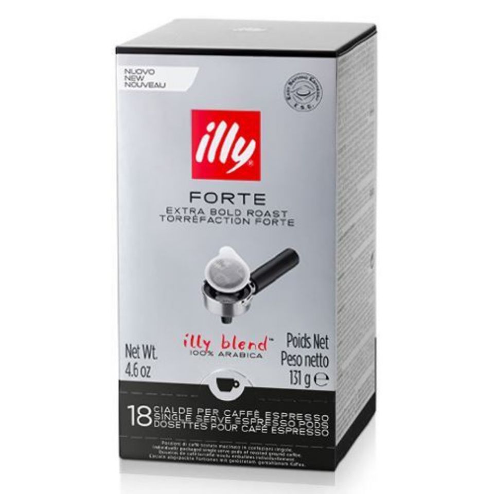 Immagine di 18 cialde filtrocarta 44mm ESE caffè Illy Tostatura Forte