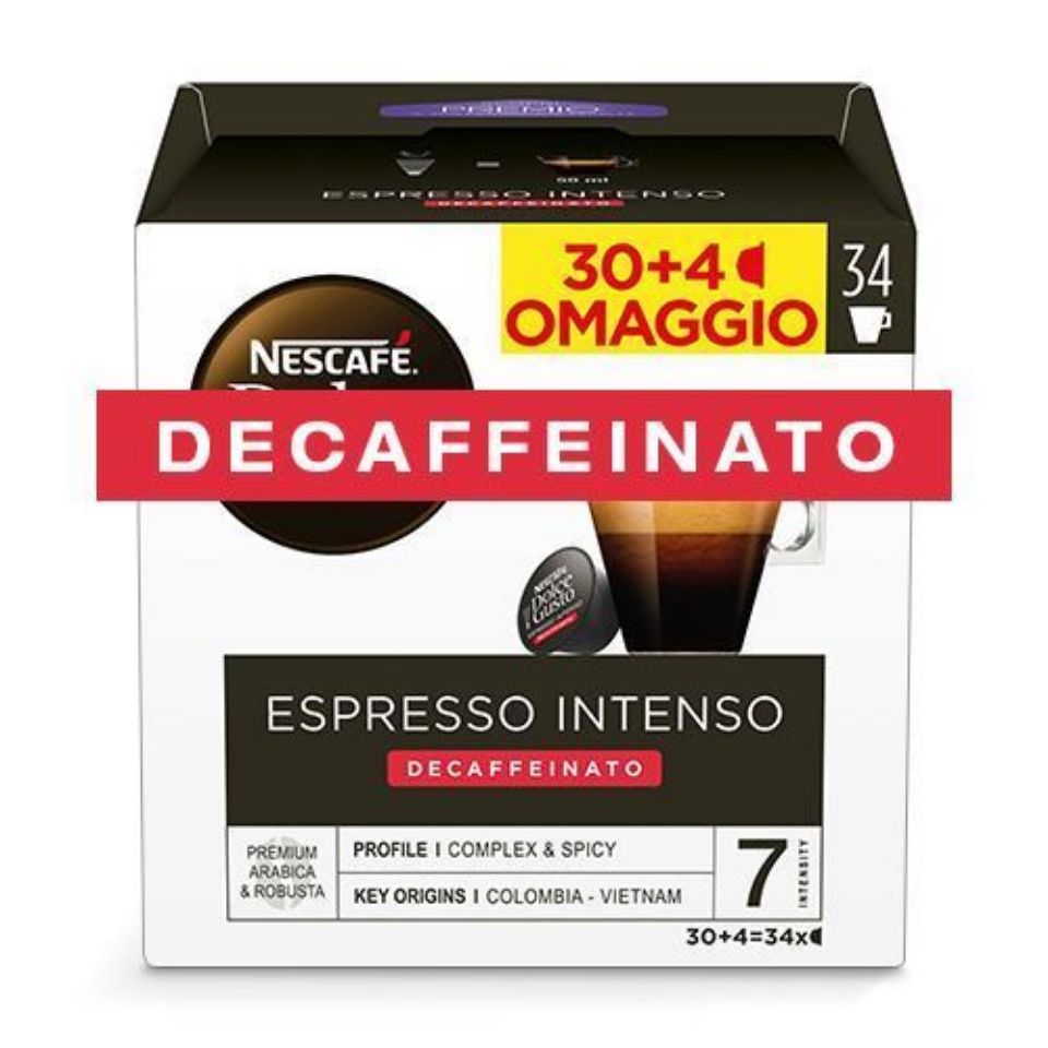 Immagine di 204 capsule Nescafé Dolce Gusto Espresso Intenso DECAFFEINATO con Spedizione Gratuita