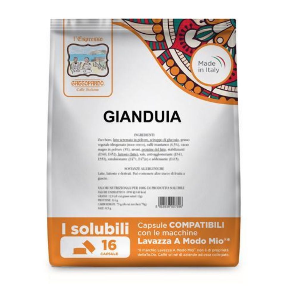 16 capsule Gianduia Compatibili Lavazza A Modo Mio 16 capsule Gianduia Compatibili Lavazza A Modo Mio