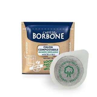 150 Cialde Caffè Borbone Miscela Blu ESE 44mm Compostabili