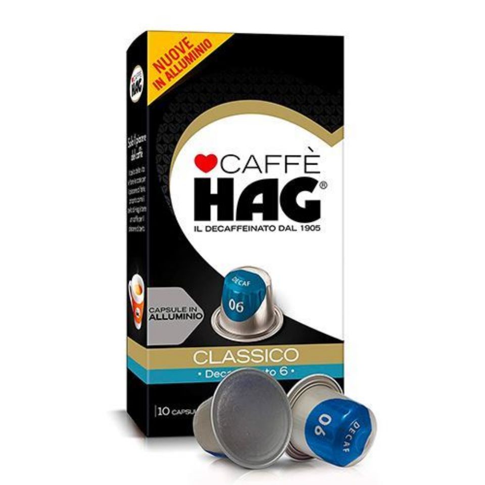 100 Capsule Hag Decaffeinato Classico Compatibili Nespresso