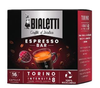 128 capsule Bialetti TORINO - I caffè d’Italia in alluminio 128 capsule Bialetti TORINO - I caffè d’Italia in alluminio