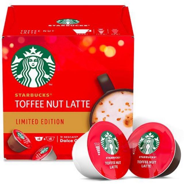 12 capsule STARBUCKS Toffee Nut Latte by Nescafé Dolce Gusto