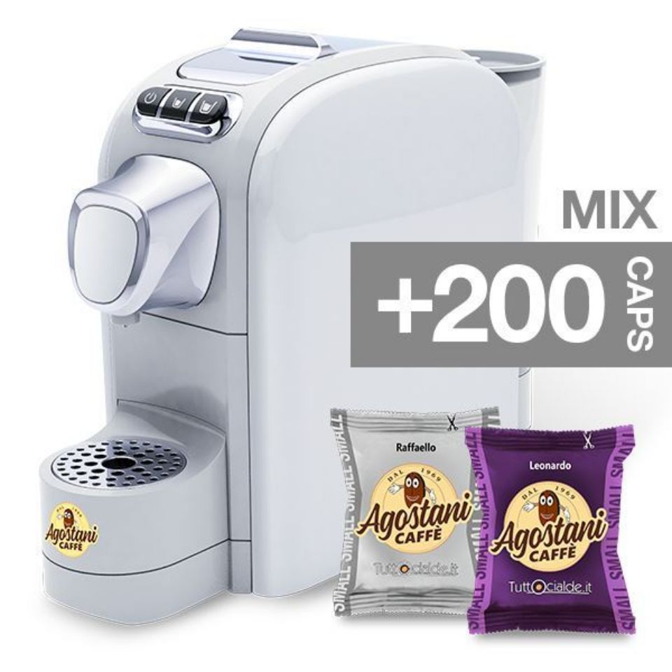 Offerta Online: Macchina caffè Agostani Small Cup nera + 200 capsule miste