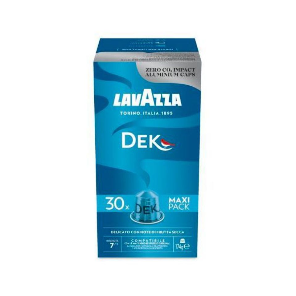 30 Capsule Alluminio Lavazza Dek Compatibili Nespresso Caffè