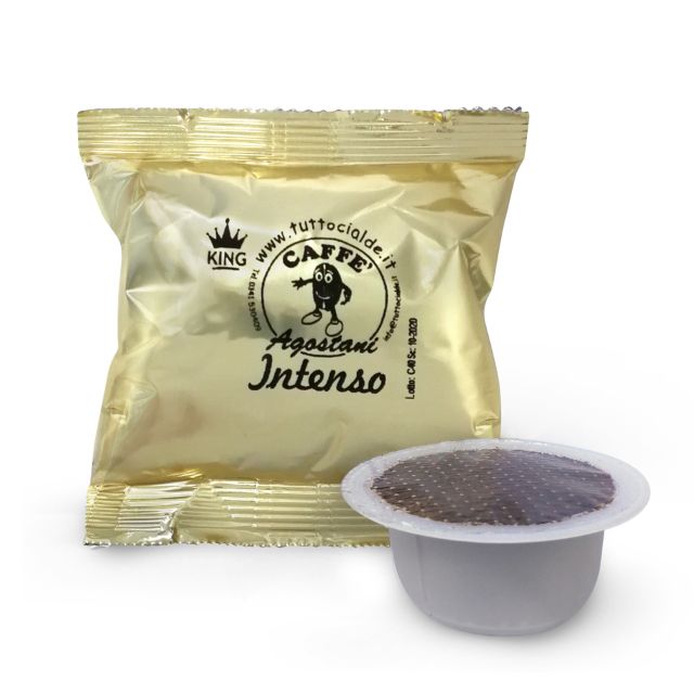 100 Capsule compatibili Bialetti miscela INTENSO linea KING Agostani 100 Capsule compatibili Bialetti miscela INTENSO linea KING Agostani