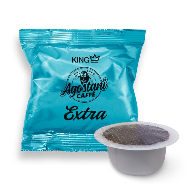 100 Capsule compatibili Bialetti miscela EXTRA linea KING Agostani 100 Capsule compatibili Bialetti miscela EXTRA linea KING Agostani