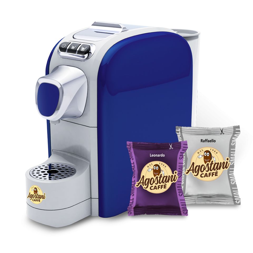 Immagine di Offerta: Macchina Agostani Small Cup Blu + 200 capsule Caffè Agostani linea Small