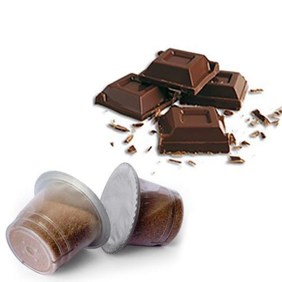 Immagine di 10 capsule bevanda al gusto di Cioccolato Agostani Best Silver compatibile Nespresso