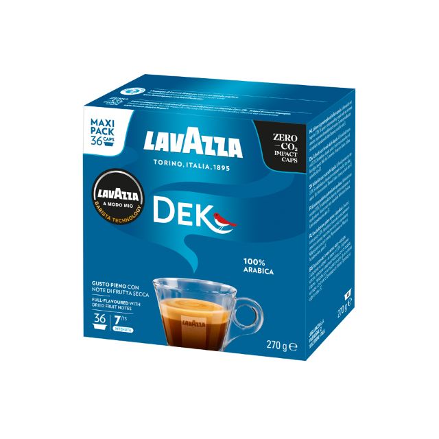 Visualizza i dettagli per 180 Capsule A Modo Mio Lavazza Dek Cremoso caffè decaffeinato 180 Capsule A Modo Mio Lavazza Dek Cremoso caffè decaffeinato