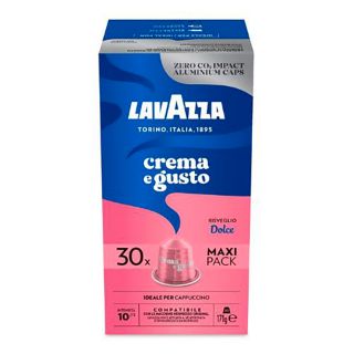 30 Capsule Alluminio Lavazza Crema e Gusto Dolce Compatibili Nespresso