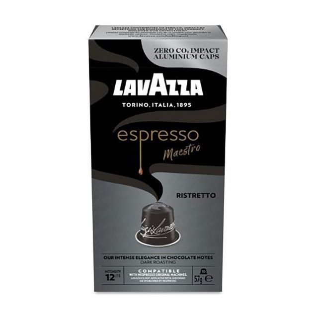 Visualizza i dettagli per 100 capsule in alluminio caffè Lavazza Espresso Maestro Ristretto compatibili Nespresso 100 capsule in alluminio caffè Lavazza Espresso Maestro Ristretto compatibili Nespresso