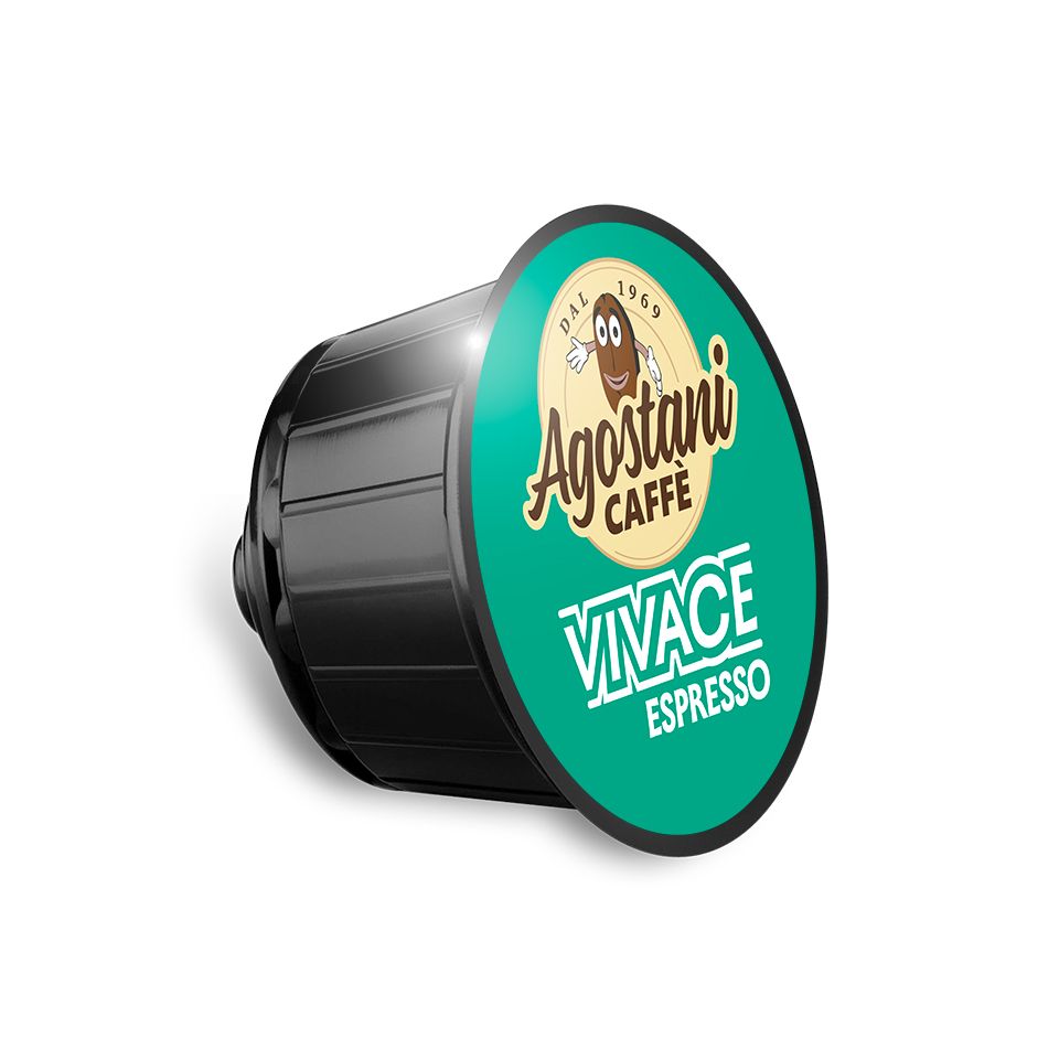 120 Capsule caffè Agostani BIG Espresso Vivace compatibili Nescafé Dolce Gusto