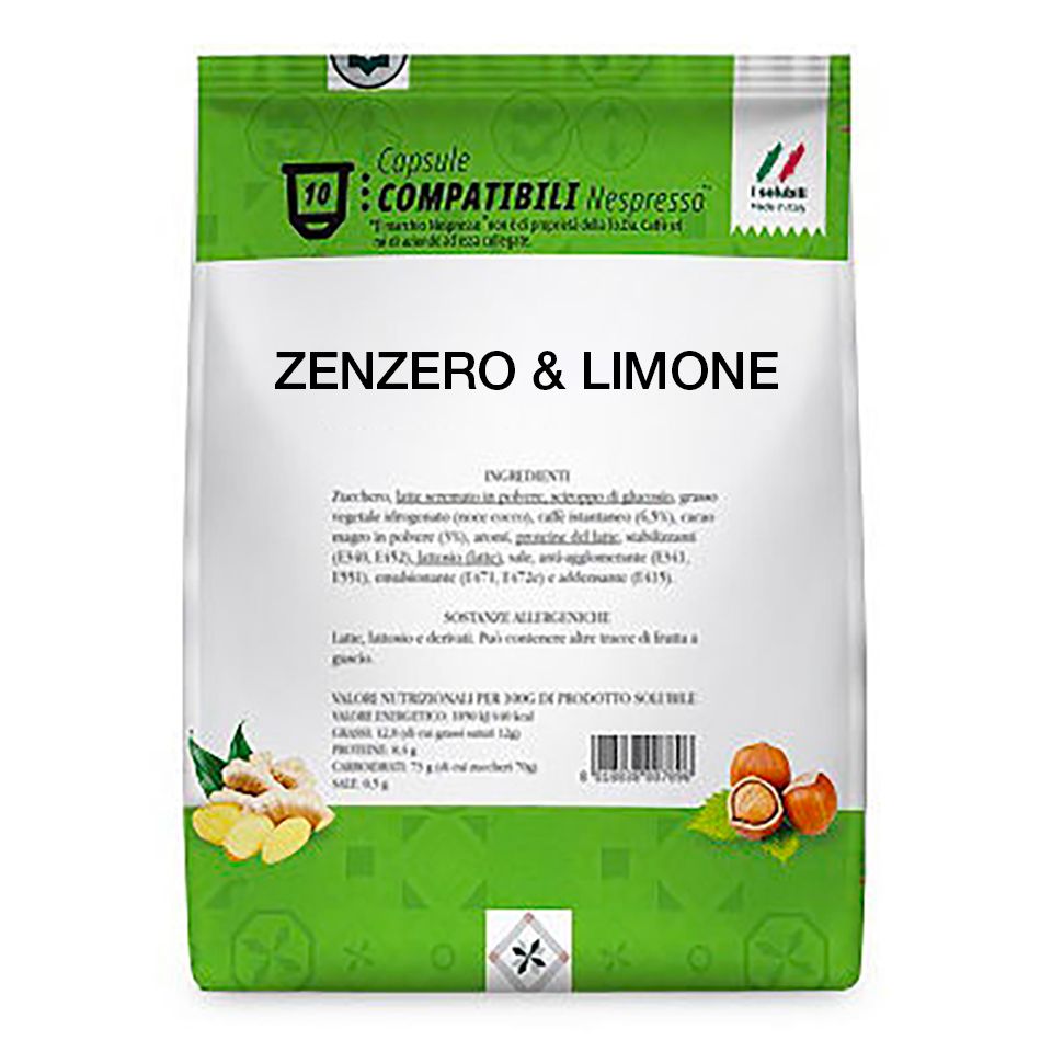 Immagine di 10 Capsule Caffè Zenzero & Limone compatibili Nespresso 