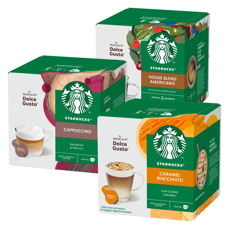 Immagine di KIT degustazione Bevande STARBUCKS<sup>&reg;</sup> by Nescafé<sup>&reg;</sup> Dolce Gusto<sup>&reg;</sup>