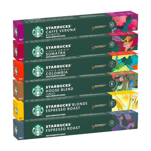 Visualizza i dettagli per KIT degustazione 70 capsule STARBUCKS by Nespresso KIT degustazione 70 capsule STARBUCKS by Nespresso