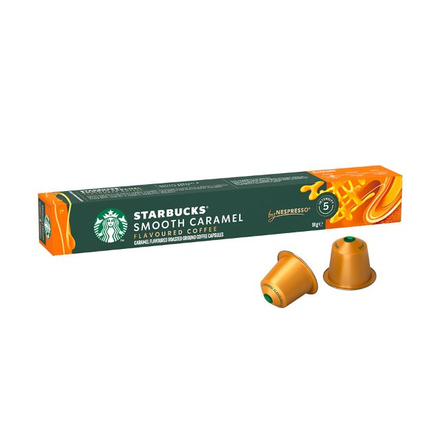 Visualizza i dettagli per 10 capsule STARBUCKS Smooth Caramel Nespresso, per caffè espresso 10 capsule STARBUCKS Smooth Caramel Nespresso, per caffè espresso