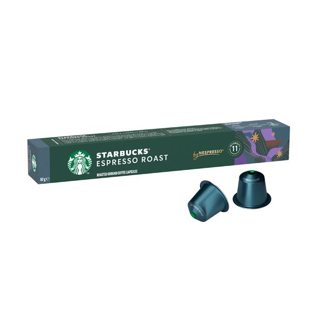 Visualizza i dettagli per 10 capsule STARBUCKS Espresso Roast  by Nespresso, per caffè espresso 10 capsule STARBUCKS Espresso Roast  by Nespresso, per caffè espresso