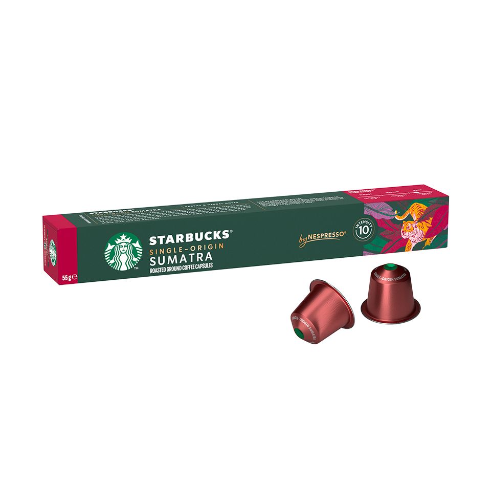 Immagine di 10 capsule STARBUCKS<sup>&reg;</sup> Single-Origin Sumatra by Nespresso<sup>&reg;</sup>, per caffè espresso