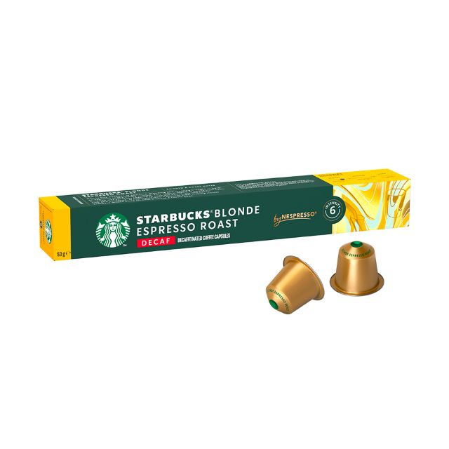 Visualizza i dettagli per 120 capsule STARBUCKS Decaf Blonde Espresso Roast by Nespresso, caffè decaffeinato 120 capsule STARBUCKS Decaf Blonde Espresso Roast by Nespresso, caffè decaffeinato