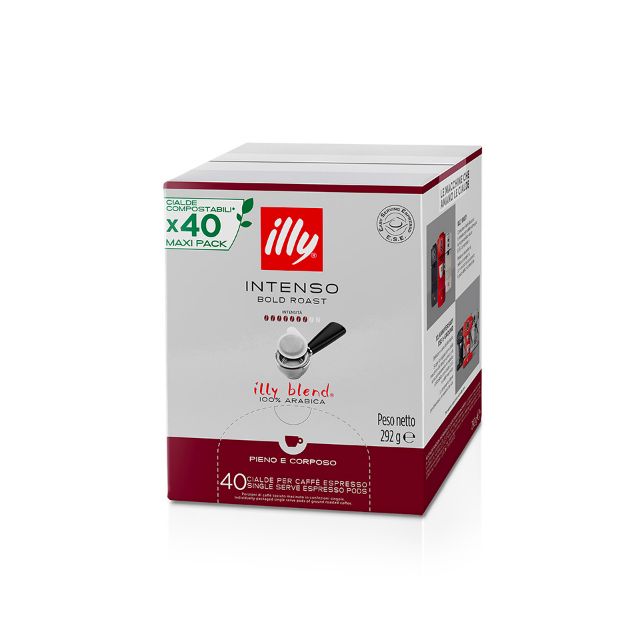 Visualizza i dettagli per 40 cialde ESE 44mm Illy caffè tostato Intenso 40 cialde ESE 44mm Illy caffè tostato Intenso