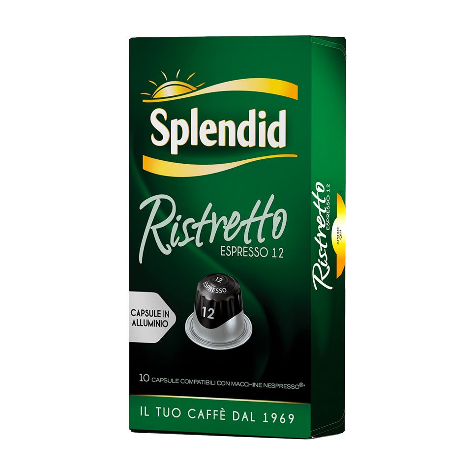 Immagine di 150 Capsule in alluminio Splendid Ristretto compatibili Nespresso