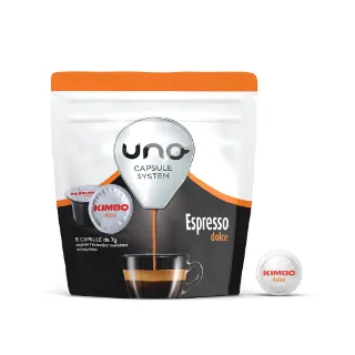 Visualizza i dettagli per 96 capsule caffè Kimbo per sistema UNO miscela Espresso Dolce 96 capsule caffè Kimbo per sistema UNO miscela Espresso Dolce