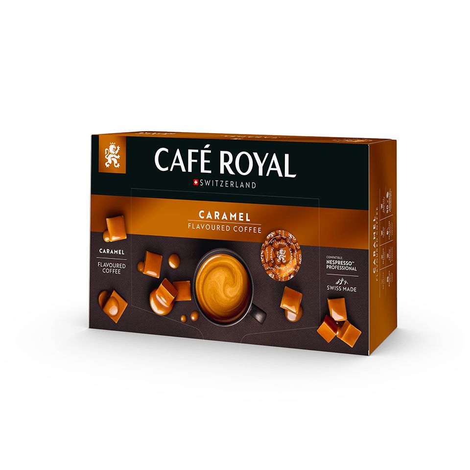 Immagine di 50 Cialde caffè Espresso CARAMEL Compatibili Nespresso Professional