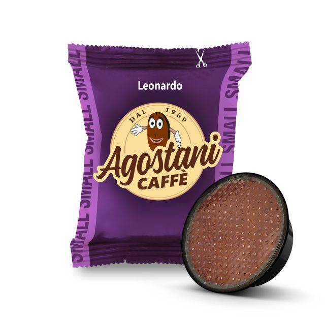 Visualizza i dettagli per 100 cialde compatibili Lavazza A Modo Mio - Caffè Agostani Small Leonardo 100 cialde compatibili Lavazza A Modo Mio - Caffè Agostani Small Leonardo