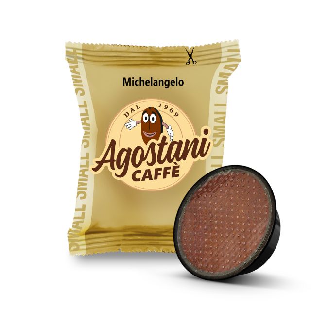 Visualizza i dettagli per 100 capsule Caffè Agostani SMALL Michelangelo compatibile Lavazza a Modo Mio 100 capsule Caffè Agostani SMALL Michelangelo compatibile Lavazza a Modo Mio