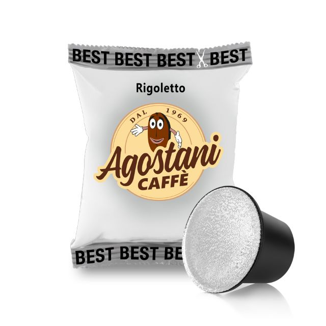 Visualizza i dettagli per 100 capsule Caffè Agostani Best Rigoletto compatibili Nespresso 100 capsule Caffè Agostani Best Rigoletto compatibili Nespresso