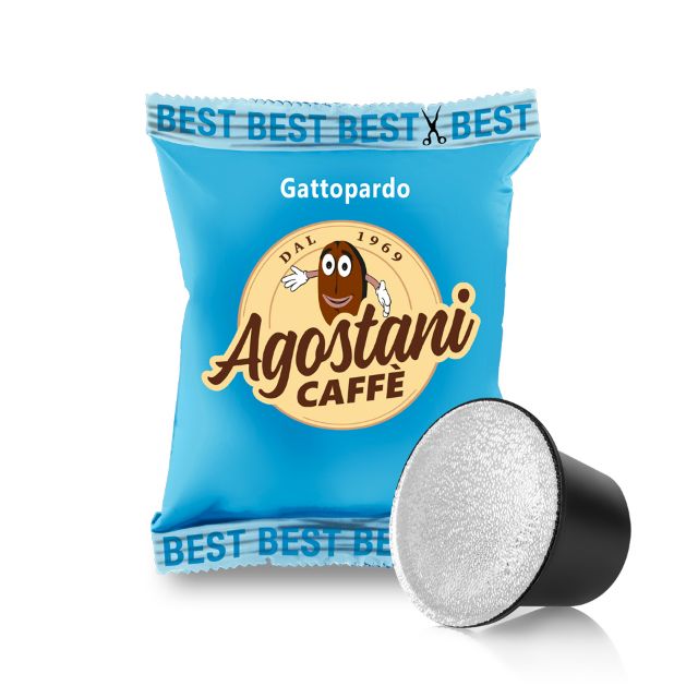 Visualizza i dettagli per 100 capsule Caffè Agostani Best Gattopardo compatibile Nespresso 100 capsule Caffè Agostani Best Gattopardo compatibile Nespresso