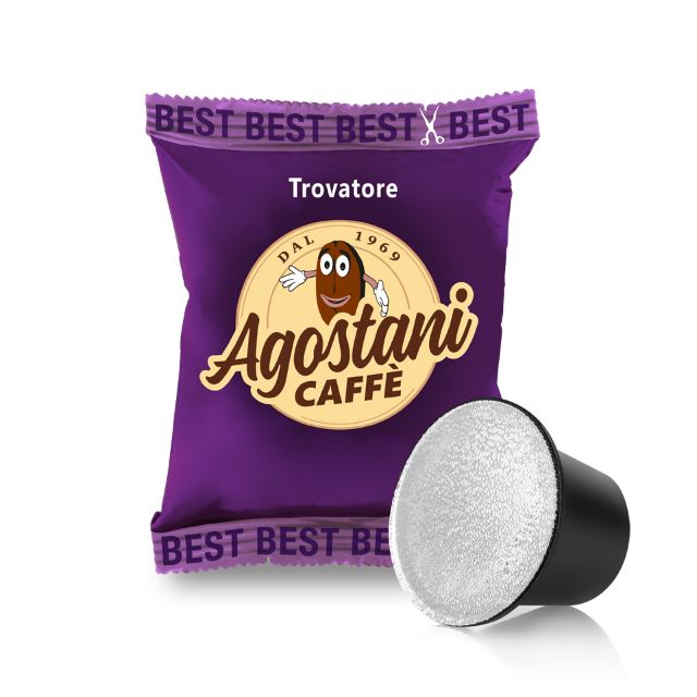 Visualizza i dettagli per Offerta: 500 Capsule Trovatore Caffè Agostani Best Compatibili Nespresso con Spedizione Gratuita Offerta: 500 Capsule Trovatore Caffè Agostani Best Compatibili Nespresso con Spedizione Gratuita