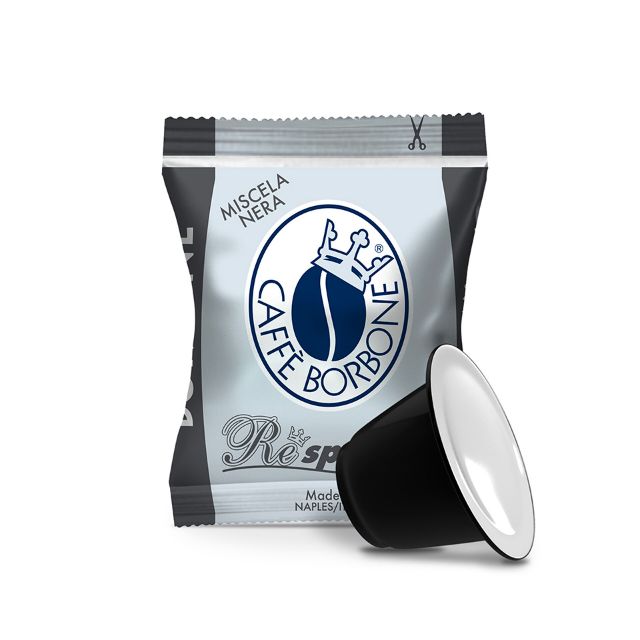 Visualizza i dettagli per 100 Capsule Caffè Borbone REspresso miscela Nera compatibili Nespresso 100 Capsule Caffè Borbone REspresso miscela Nera compatibili Nespresso