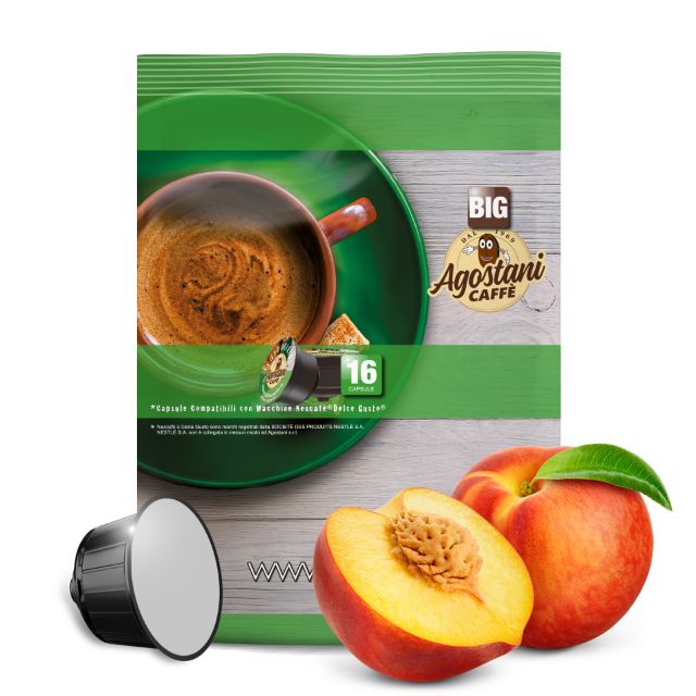 Visualizza i dettagli per 16 Capsule Tè Pesca  Agostani Big Compatibili Nescafé Dolce Gusto 16 Capsule Tè Pesca  Agostani Big Compatibili Nescafé Dolce Gusto