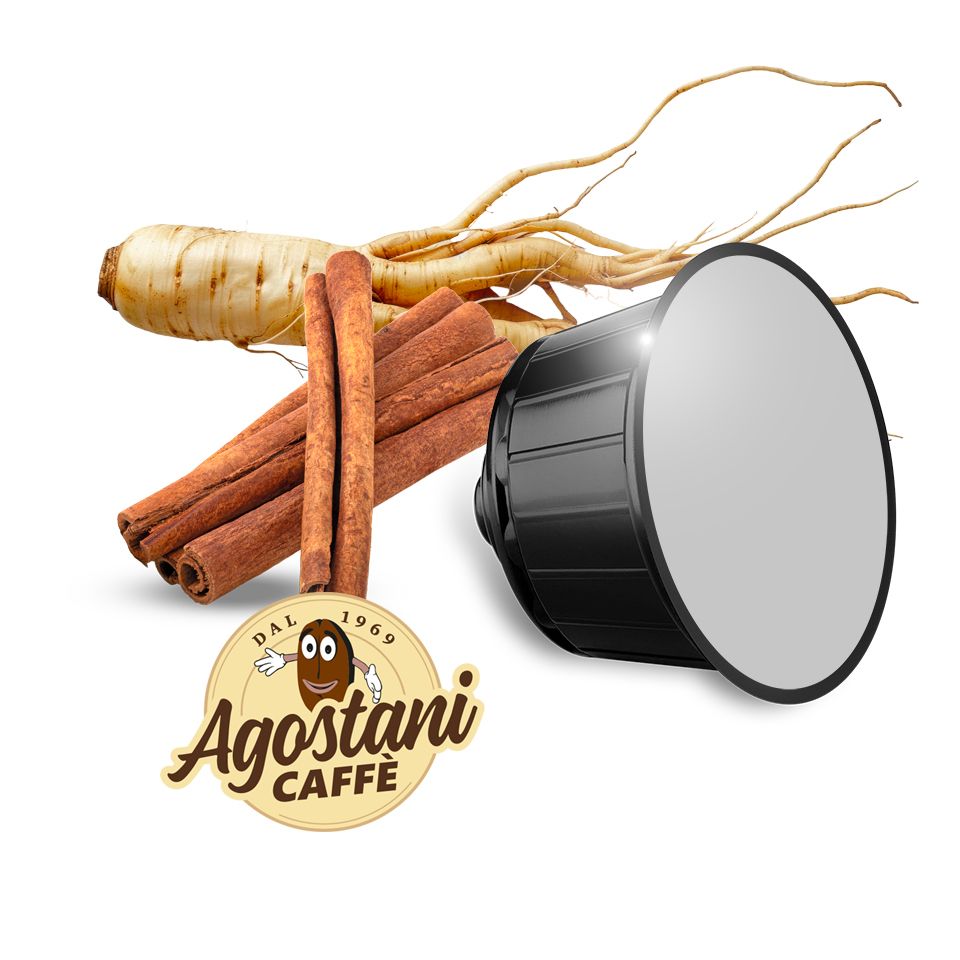 Immagine di 16 Capsule Agostani Big Ginseng e Cannella compatibili Nescafé Dolce Gusto