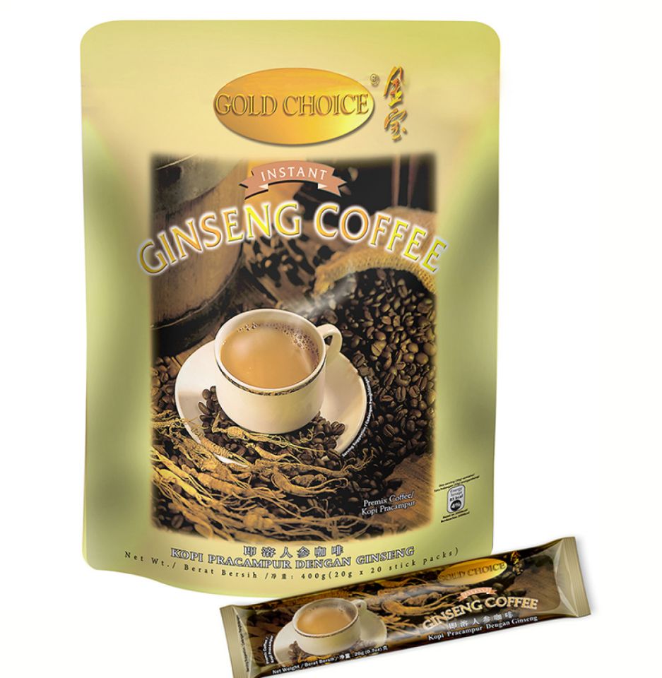 Immagine di 20 bustine caffè al ginseng solubile (preparato in polvere per 40 tazzine caffè ginseng)