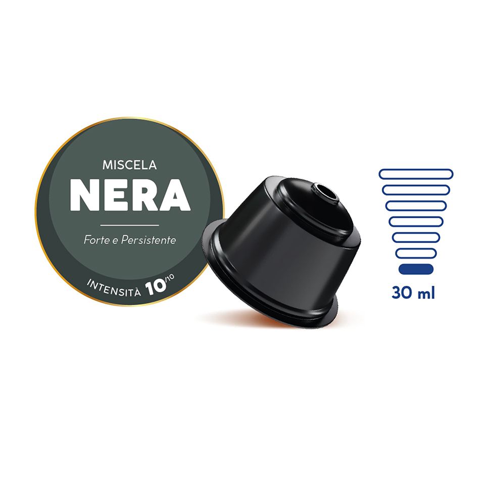 Immagine di 50 Capsule Caffè Borbone Miscela NERA Compatibili Nescafè Dolce Gusto
