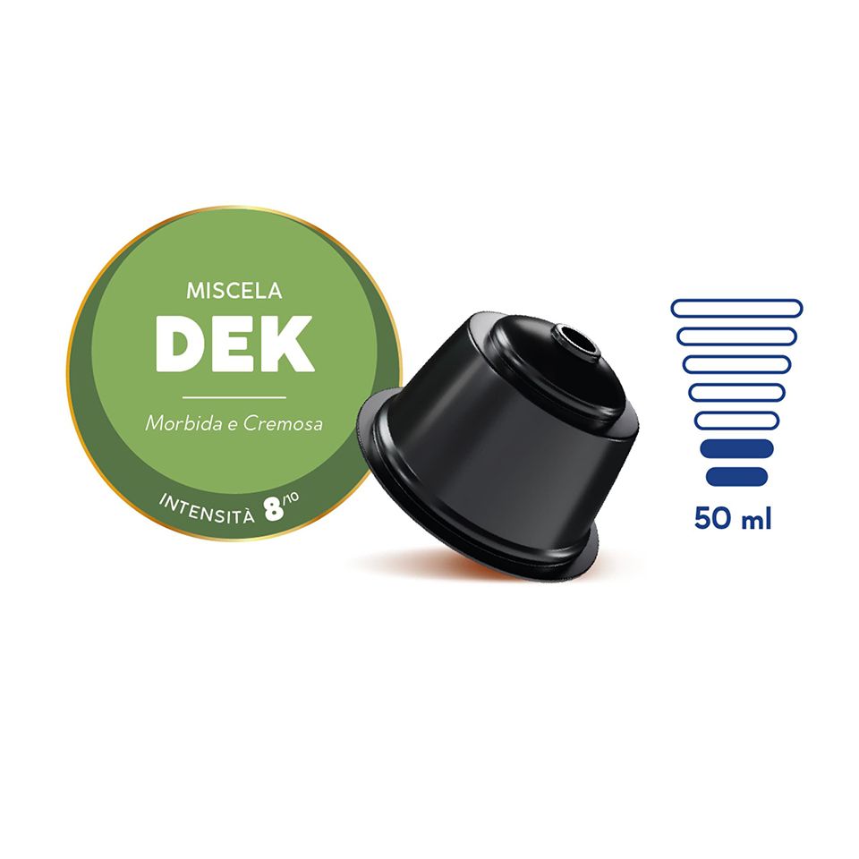 Immagine di 50 Capsule Caffè Borbone Miscela DEK Compatibili Nescafè Dolce Gusto
