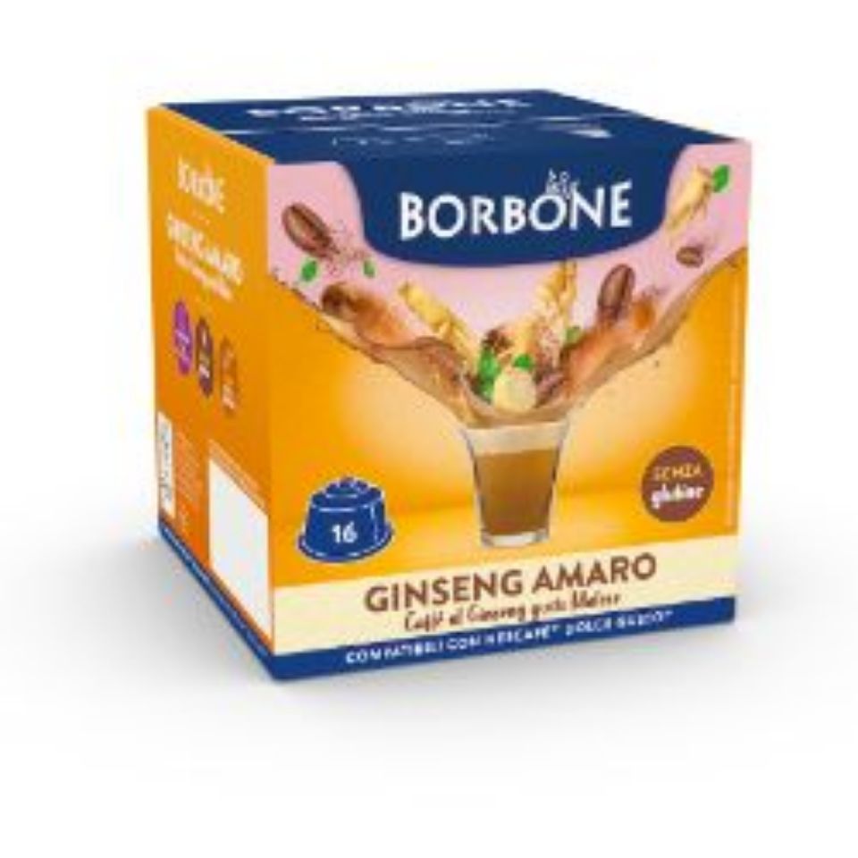 Immagine di 16 Capsule Borbone Compatibili macchine Nescafè Dolce Gusto AL GUSTO DI CAFFÈ E GINSENG AMARO Immagine di 16 Capsule Borbone Compatibili macchine Nescafè Dolce Gusto AL GUSTO DI CAFFÈ E GINSENG AMARO