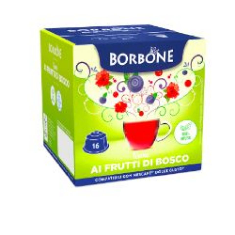 Immagine di 16 Capsule Borbone Compatibili macchine Nescafè Dolce Gusto INFUSO AI FRUTTI DI BOSCO