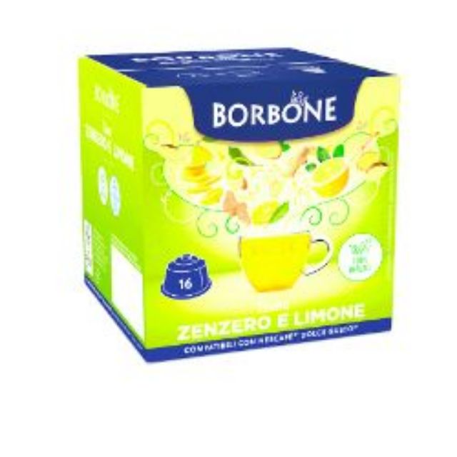 16 Capsule Borbone Compatibili macchine Nescafè Dolce Gusto INFUSO ZENZERO E LIMONE