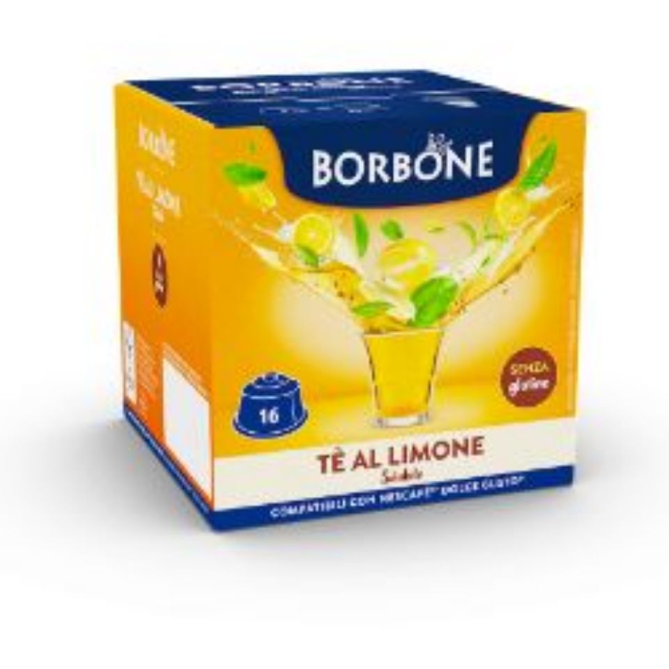 Immagine di 16 Capsule Borbone Compatibili macchine Nescafè Dolce Gusto TÈ AL LIMONE