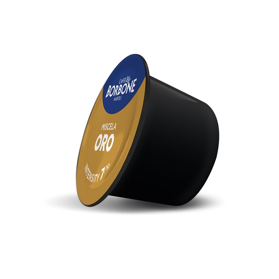 Immagine di 100 Capsule Caffè Borbone Miscela ORO compatibili Lavazza Blue e In Black