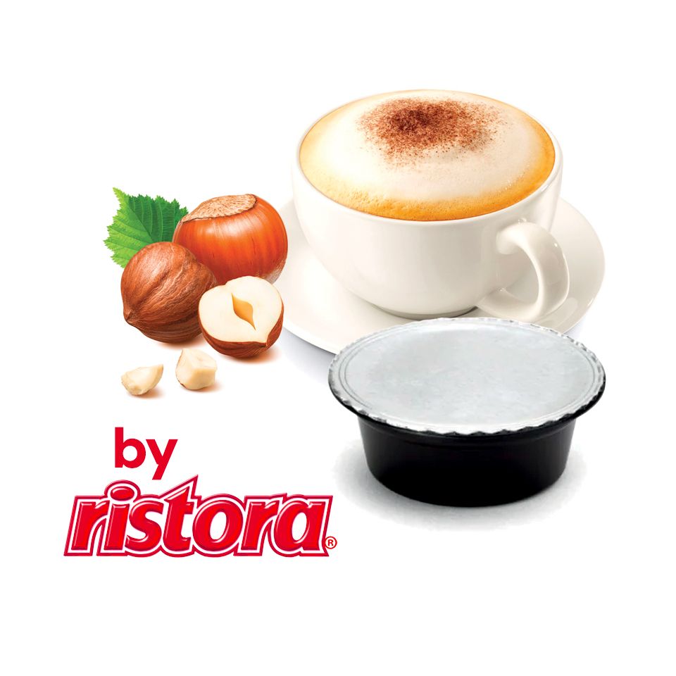 Immagine di 16 capsule Cappuccino Aromatizzato alla Nocciola Agostani SMALL compatibile Lavazza a Modo Mio